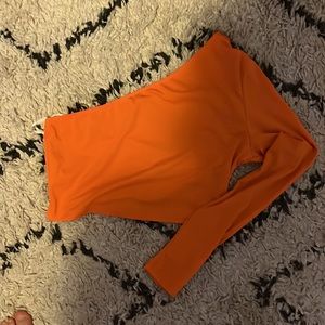 Orange One Shoulder top
